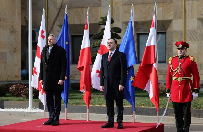 საქართველოს ოფიციალური ვიზიტით ავსტრიის ფედერალური კანცლერი კარლ ნეჰამერი ეწვია