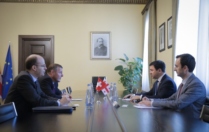 არჩილ თალაკვაძე საქართველოში შვეიცარიის საგანგებო და სრულუფლებიან ელჩს შეხვდა