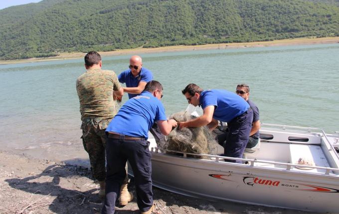 ჟინვალის წყალსაცავსა და ბაზალეთის ტბაზე პრევენციული ღონისძიებები ჩატარდა